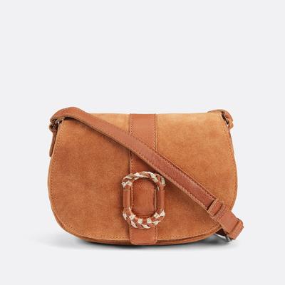Tytia Shoulder Bag in Suede Leather