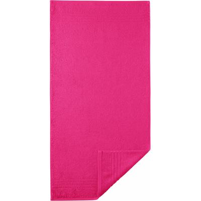 Handtuch EGERIA "Madison", lila (himbeere), B:50cm L:100cm, Walkfrottee, Obermaterial: 100% Baumwolle, Handtücher (Packung), Uni-Programm mit Streifenbordüre, reine Baumwolle Image