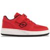 Sneaker LOTTO, Kinder, Gr. 32, rot, schwarz, Synthetik, Kunstfaser, sportlich, Schuhe