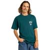 T-Shirt DC SHOES "For The Win", Herren, Gr. XS, blau (deep teal), 75% Baumwolle, 25% Baumwolle, Kurzarm, Shirts