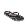Sandale QUIKSILVER "Molokai Art 25", Gr. 11(44), schwarz naturama, Obermaterial: Synthetik / Laufsohle: Moosgummi, Schuhe