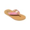 Sandale ROXY "Porto Raffia", Gr. 3(33), lila (raspberry), Obermaterial: 90% synthetischer Bast/10% Polyester, Futter: 100% Textil, Laufsohle: 100% TPR, Schuhe