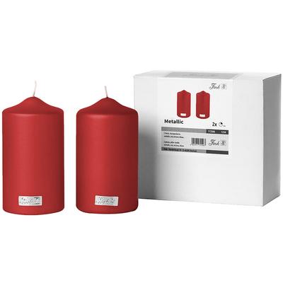 Stumpenkerze FINK "CANDLE", rot, H:15cm Ø:8cm, Kerzen Image