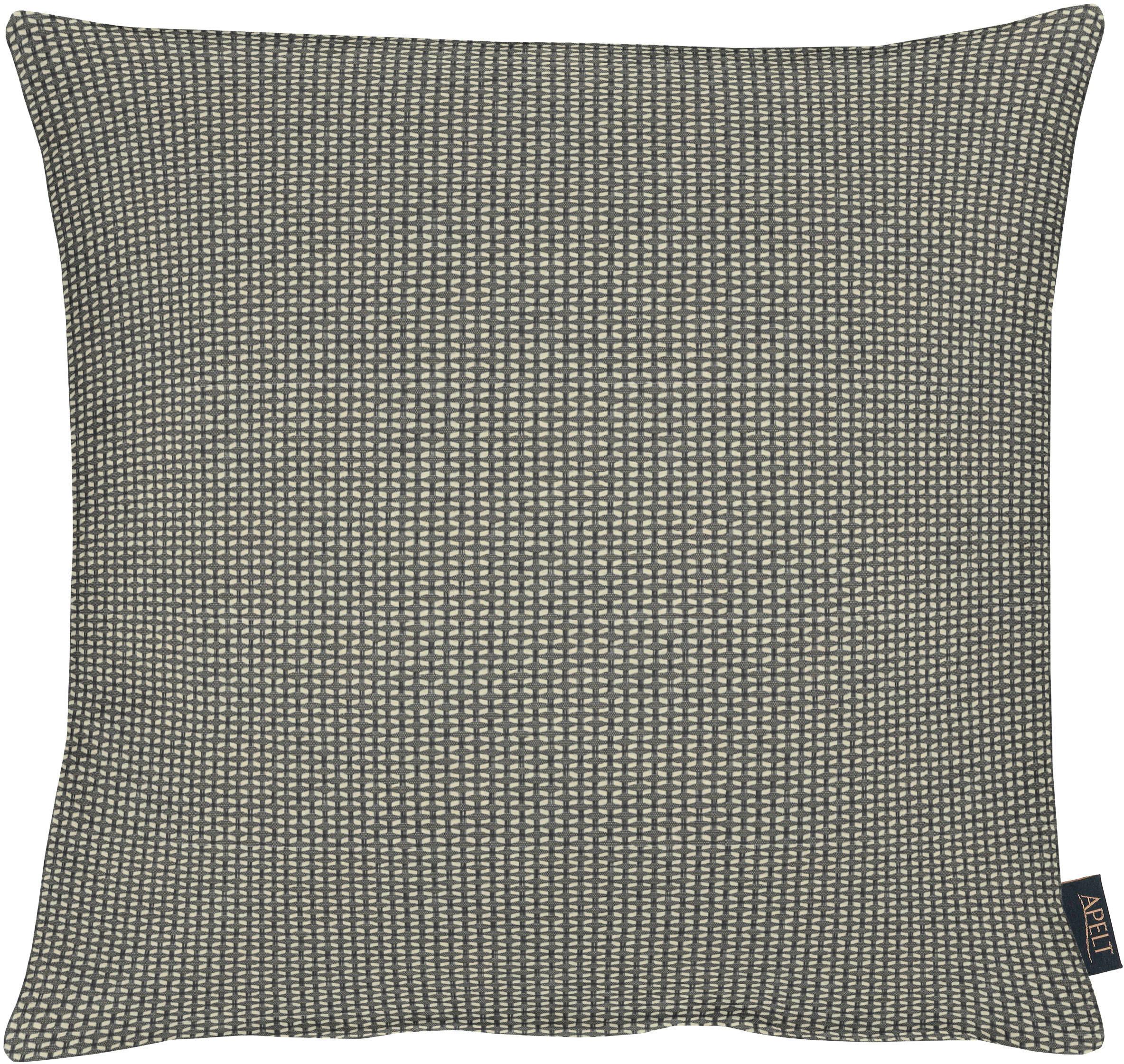 Dekokissen APELT "1104" Gr. 1, grau (anthrazit, unifarben), B:39 L:39, Polyester, Dekokissen_Sitzkissen_Kissenhüllen, Kissenhülle mit Füllung, 1 Stück Image