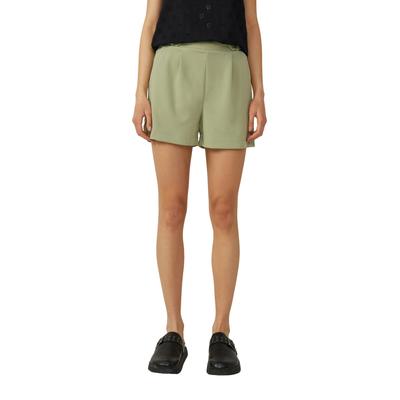 Shorts QS, Damen, Gr. 36, N-Gr, grün (khaki), Web, Obermaterial: 95% Polyester, 5% Elasthan, unifarben, casual, extrakurz, Hosen, Sommerhose mit Stretch Image
