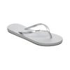 Zehentrenner ROXY "VIVA IV", Gr. 38, silber (silberfarben), Synthetik, sportlich, Schuhe