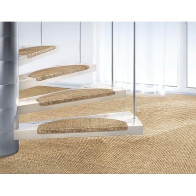 Stufenmatte DEKOWE "Mara S2", beige (champagner, meliert), B:25cm H:5mm L:65cm, Sisal, Teppiche, 100% Sisal, große Farbauswahl, selbstklebend, auch als Set 15 Stück Image