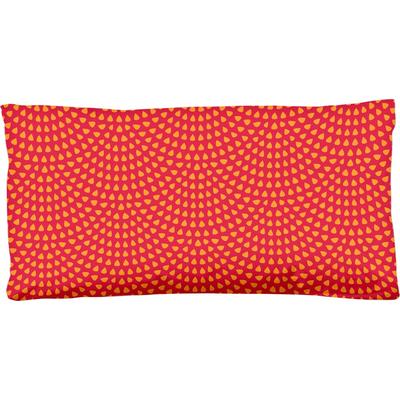 Kissenbezug HIP "Yuki", rot (rot, orange), B:80cm L:40cm, Baumwolle, Satin, Obermaterial: 100% Baumwolle, Kissenbezüge, Baumwolle, Mako-Satin, 40x80, 1 Stück, Reißverschluss, Yuki, Orange Image