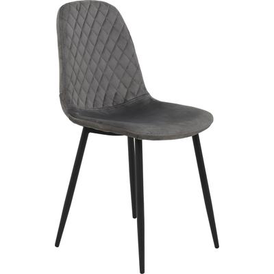 Schalenstuhl HELA "MIRA, Esszimmerstuhl, Stuhl, 4-Fuß Stuhl, BESTSELLER", grau, B:44cm H:89cm T:53cm, Stühle, 1, 2 oder 4 Stück, Schalenstuhl mit Steppung, Küchenstuhl Image