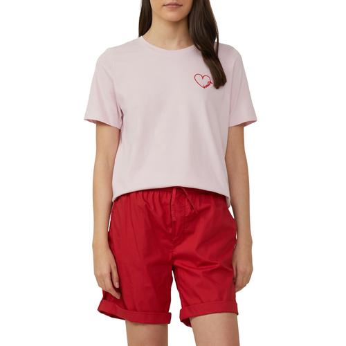 T-Shirt S.OLIVER, Damen, Gr. 44, rosa (rose), Obermaterial: 100% Baumwolle, casual, Shirts