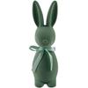 Dekofigur AM DESIGN "Osterhase mit samtiger Flockstruktur", blau (türkis), B:8,5cm H:30cm, Dekofiguren, Osterdeko, in verschiedene Größen und Farben