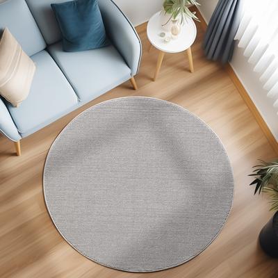 Teppich AYYILDIZ TEPPICHE "LOOM 4300", silber, H:7mm Ø:120cm, Polypropylen, Teppiche, pflegeleicht, robust, strapazierfähig Image