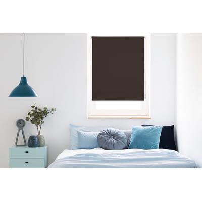 Seitenzugrollo MYDECO "Win" Gr. 5, braun (braun, weiß), B:90cm H:210cm, Polyester, Rollos, bis Breite 120cm Image