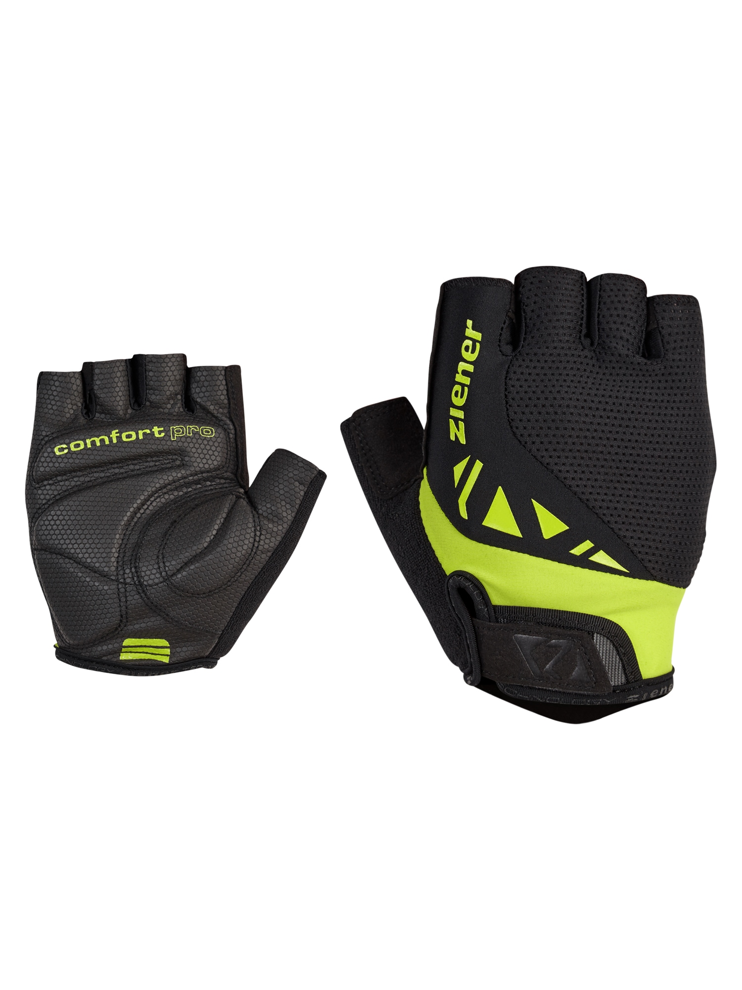 Fahrradhandschuhe ZIENER "CLAASS-Z", Herren, Gr. 7.5, grün (lime grün), Materialmix, Handschuhe Image