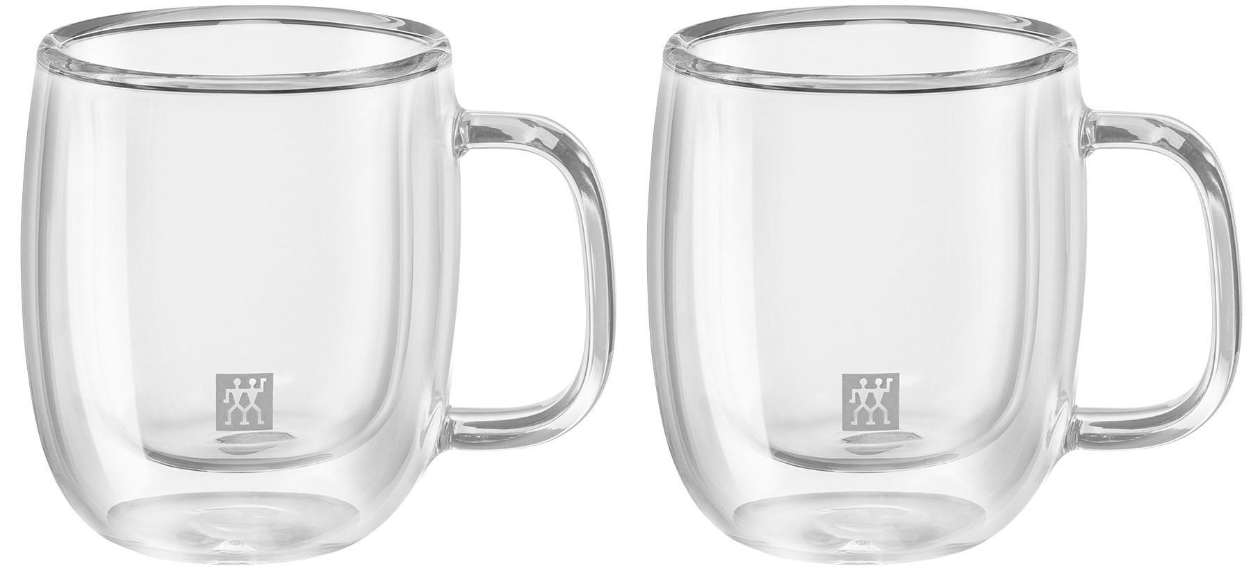 Espressoglas ZWILLING "Sorrento Plus", transparent, B:6,4cm H:7cm, Borosilikatglas, Trinkgefäße, Doppelwandig, Borosilikatglas, 2-tlg., je 80 ml Image