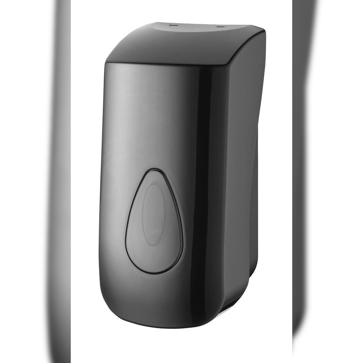 All Care PlastiQline Seifenspender - 400 ml - Kunststoff - schwarz - Farbfenster grün Image