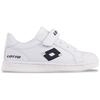 Sneaker LOTTO, Kinder, Gr. 30, blau (weiß, navy), Synthetik, clean, sportlich, Schuhe, - mit Elastik-Schnürung & Klettverschluss