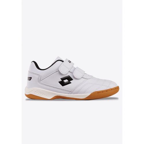 Hallenschuh LOTTO, Gr. 31, schwarz-weiß (weiß, schwarz), Synthetik, sportlich, Schuhe, mit Klettverschluss