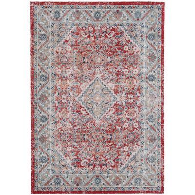 Teppich CARPETFINE "Noah_1", rot, B:120cm H:3mm L:170cm, Polypropylen (PP), Teppiche, Orient Vintage Look Image