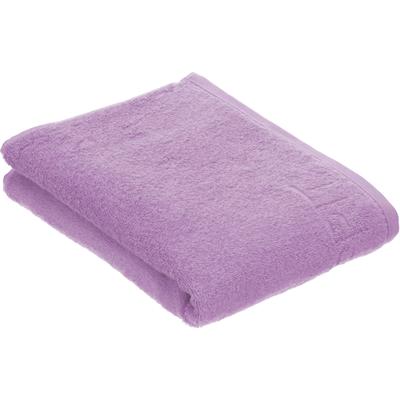 Badetuch ESPRIT "Modern Solid", lila (schwarz lila), B:67cm L:140cm, Webfrottier, Obermaterial: 85% Baumwolle, 15% Lyocell (TENCEL), Handtücher (Packung), vegan produziert Image