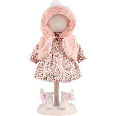Puppenkleidung LLORENS "Kleiderset Romantik rosa, 35 cm", bunt, Puppenkleidung, Kinder