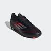 Fußballschuh ADIDAS PERFORMANCE "F50 LEAGUE KIDS FG/MG", Gr. 32, core schwarz, iron metallic, lucid rot, Synthetik, Textil, sportlich, Schuhe
