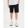Shorts JACK & JONES JUNIOR "JPSTGORDON JJBEAU SWEAT SHORTS JNR", Jungen, Gr. 140, N-Gr, schwarz, Web, Obermaterial: 80% Baumwolle, 20% Polyester, unifarben, modisch, slim fit kniefrei, Hosen