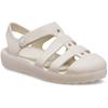 Badesandale CROCS "Classic Fisherman", Kinder, Gr. 33, beige (sandfarben), Croslite, unifarben, casual, Schuhe, Wassersandale, Badeschuh mit Klettverschluss