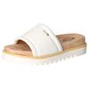 Pantolette MUSTANG SHOES, Damen, Gr. 41, weiß, Lederimitat, casual, Schuhe, Plateausandale, Pool Slides, Sommerschuh mit Softfußbett