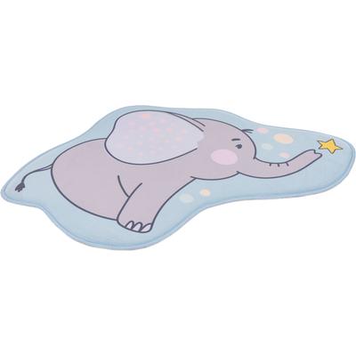 Kinderteppich OBSESSION "My Mila Kids 151", grau, B:65cm H:8mm L:60cm, Polyester, Teppiche, Motiv Elefant, waschbar, Kinderzimmer Image