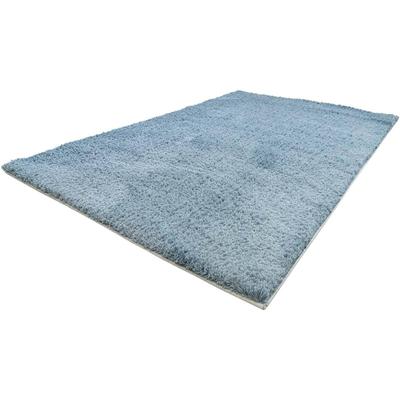 Teppich CARPET CITY "Softshine 2236" Gr. 11, blau (aquablau), B:80cm H:14mm L:300cm, Kunstfaser, Teppiche, Läufer, Hochflor, besonders weich, robust, Uni, Wohnzimmer Image