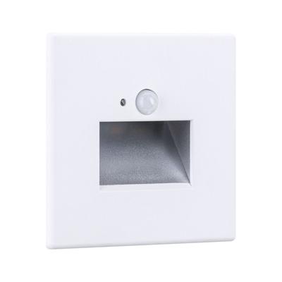 PAULMANN LED Einbauleuchte "LED Wandeinbauleuchte Edge Quadro 1,2W 25lm 230V 2700K", weiß, 1 flammig, H: 8,0cm,, Lampen, Bewegungsmelder Image