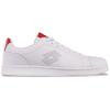Sneaker LOTTO, Gr. 38, rot (weiß, rot), Synthetik, clean, sportlich, Schuhe, - in sportivem Retro Tennis Design