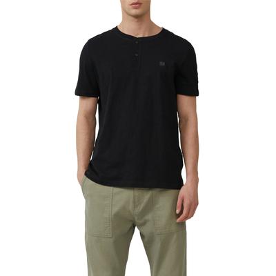T-Shirt S.OLIVER, Herren, Gr. L, schwarz, Jersey, Obermaterial: 100% Baumwolle, unifarben, casual, regular fit taillenbedeckt, Rundhals, Kurzarm, Shirts, mit Logo Print Image