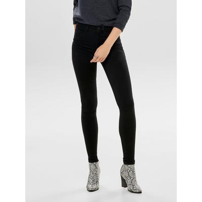 High-waist-Jeans ONLY "ONLROYA HW SKINNY BJ13964", Damen, Gr. XS (34), Länge 30, schwarz, Denim/Jeans, Obermaterial: 69% Baumwolle, 29% Polyester, 2% Elasthan, unifarben, modisch, skinny fit, Jeans, im 5-Pocket-Design Image