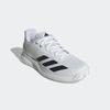 Tennisschuh ADIDAS PERFORMANCE "COURTFLASH SPEED 2", Gr. 46, schwarz-weiß (cloud weiß, cloud weiß, core schwarz), Textil, Synthetik, sportlich, Schuhe, geeignet für Hartplatz und Sandplatz