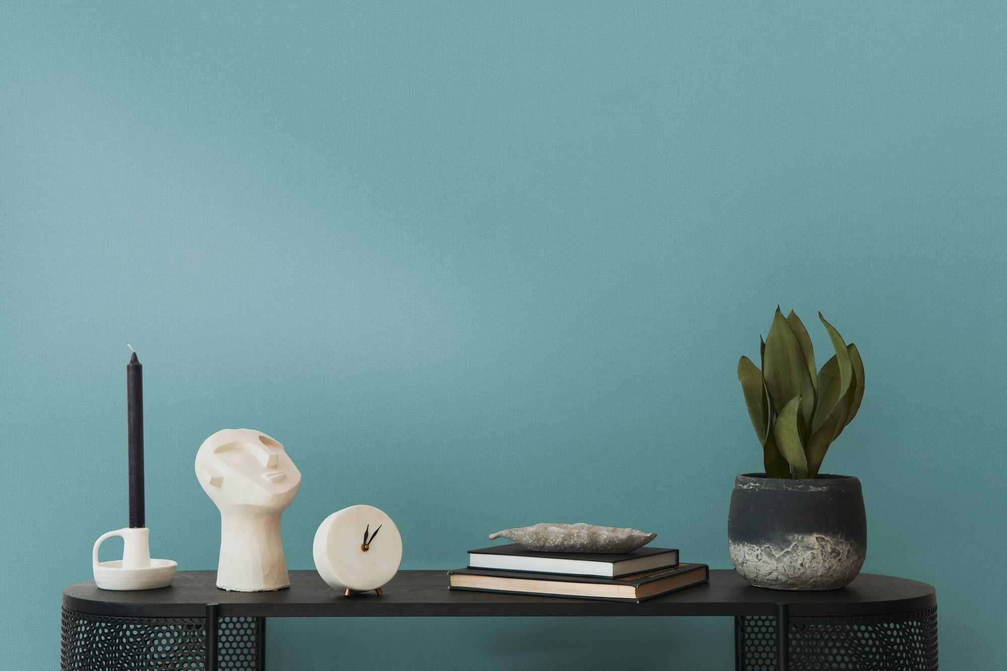 Vliestapete A.S. CRÉATION "Pure Elegance einfarbige Tapete Unitapete Strukturtapete Landhaus", blau (blau,türkis), B:0,53m H:0,02m L:10,05m, Vlies, Tapeten, Vliestapete Uni für Schlafzimmer Küche Wohnzimmer Einfarbig Design