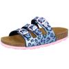 Pantolette LICO "Pantolette Bioline Kids", Gr. 34, blau, Synthetik, Schuhe
