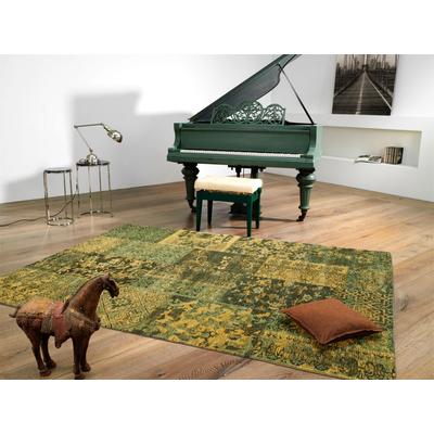 Teppich OCI DIE TEPPICHMARKE "Alanis Allover" Gr. 34, grün, B:40cm H:5mm L:60cm, Baumwolle, Kunstfaser, Teppiche, Flachgewebe, Wohnzimmer Image