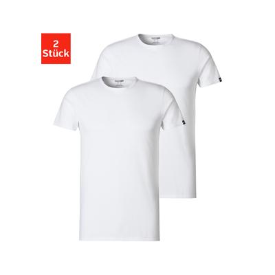T-Shirt PUMA, Herren, Gr. S, weiß, Jersey, Obermaterial: 100% Baumwolle, unifarben, casual, regular fit hüftbedeckend, Rundhals, Kurzarm, Shirts, mit Markenlabel Image