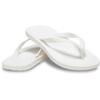 Zehentrenner CROCS "Crocs Flip", Damen, Gr. 46, weiß, Croslite, unifarben, casual, Schuhe, Badeschuh, Sandale, Sommerschuh mit weichem Zehensteg