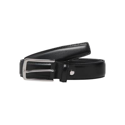 Ledergürtel JACK & JONES, Damen, Gr. 95, schwarz, Leder, unifarben, klassisch,modisch, Gürtel Image
