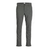 Chinohose JACK & JONES "JPRCCMARCO JJADRIAN CHINO PANT NOOS", Herren, Gr. 32, Länge 32, grau (dunkelgrau), Web, Obermaterial: 78% Polyester, 20% Viskose, 2% Elasthan, unifarben, modisch, slim fit, Hosen