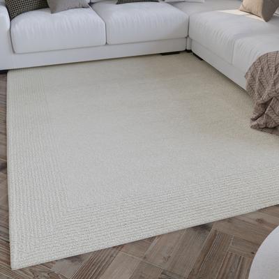 Wollteppich WECON HOME "Hamptons TWENTYONE", beige (creme weiß), B:40cm H:15mm L:60cm, Schurwolle, Teppiche, Läufer, Schurwolle, Kurzflor, Wohnzimmer, Schlafzimmer, Bordüre Image