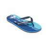 Sandale QUIKSILVER "Molokai Art 25", Gr. 12(45), nebulas blau wordblock, Obermaterial: Synthetik / Laufsohle: Moosgummi, Schuhe