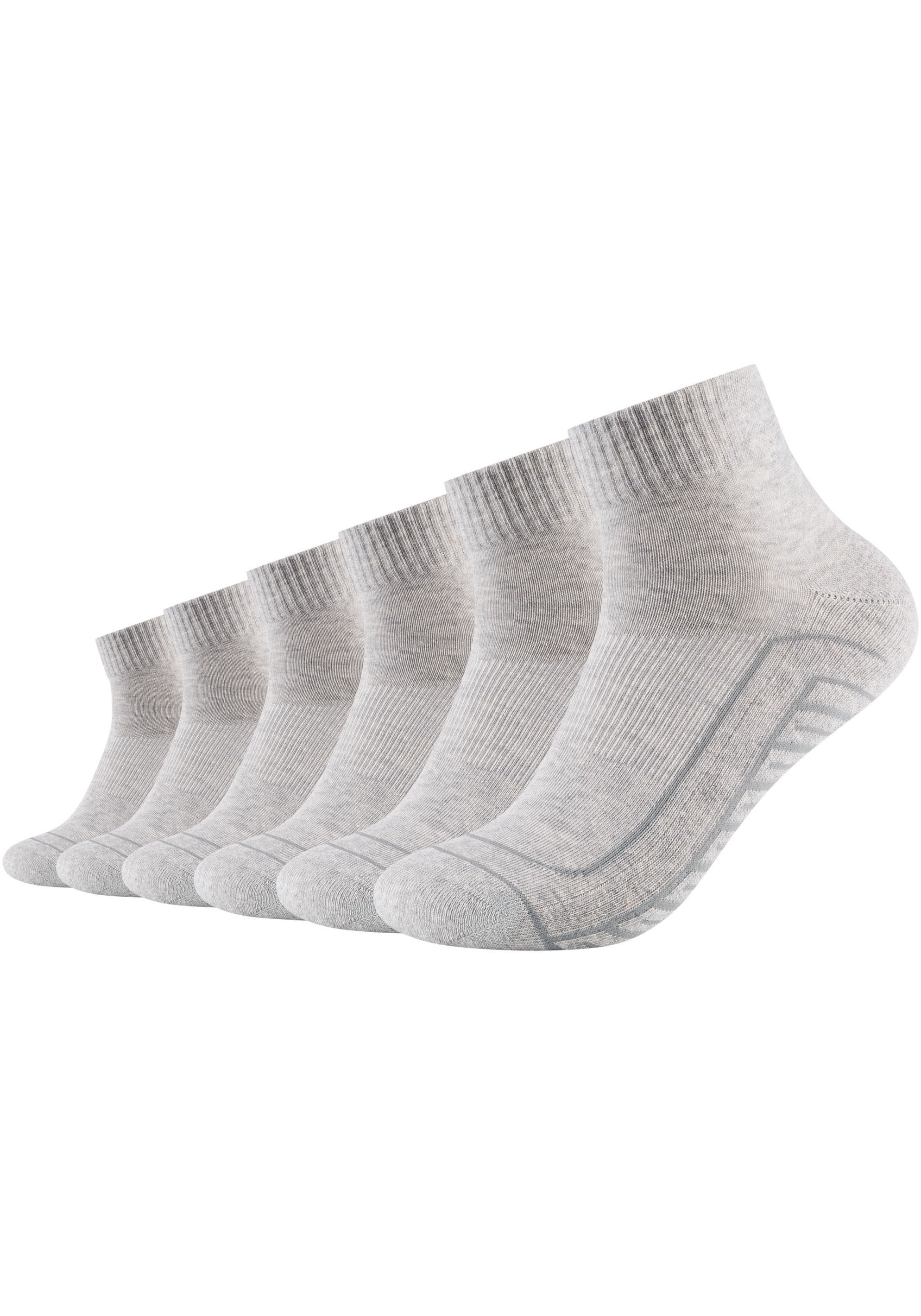 Kurzsocken CAMANO "ca-soft", Herren, Gr. 43-46, fog melange, Baumwollmischung, unifarben, Socken, mit verstärktem Zehenbereich Image