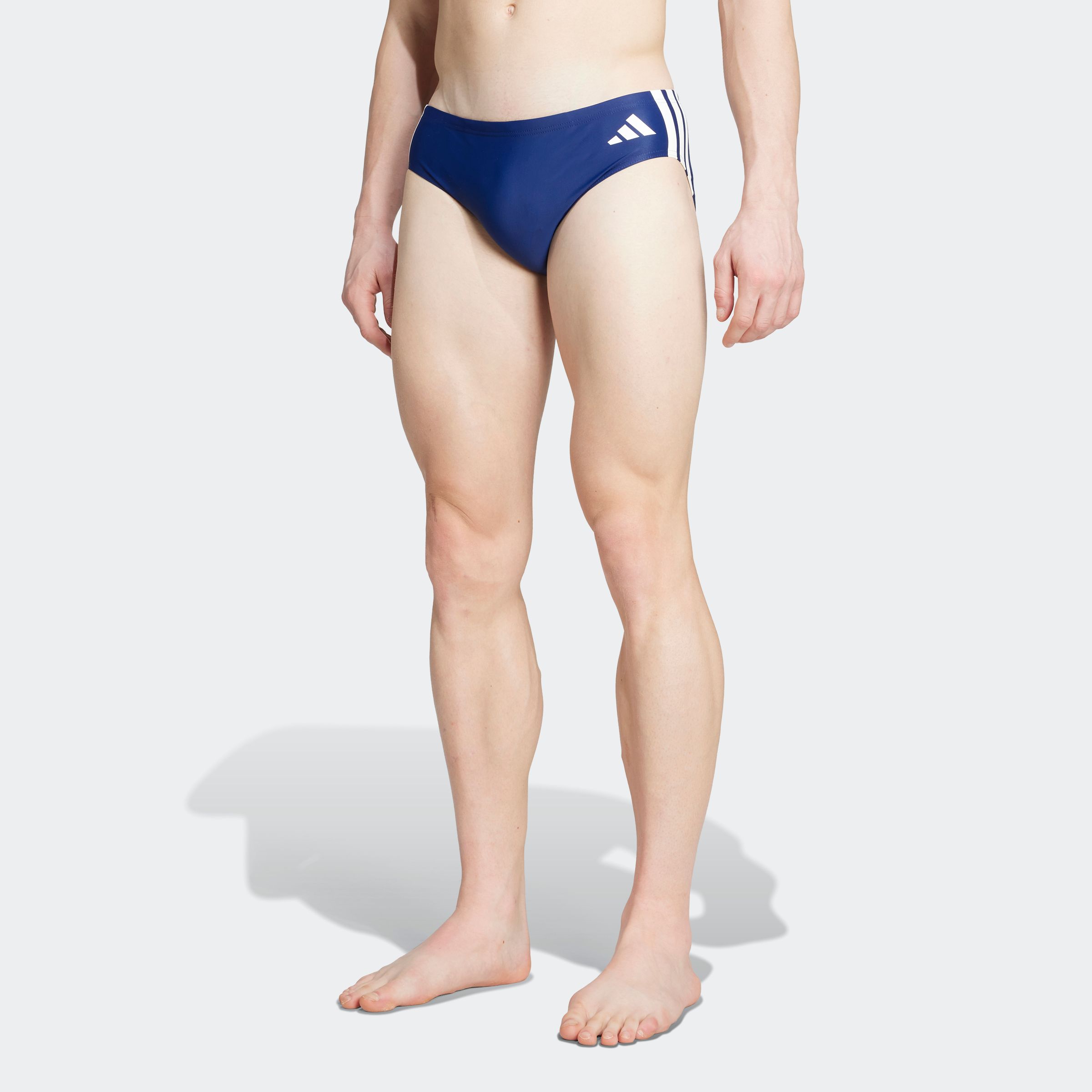 Badehose ADIDAS PERFORMANCE "3S BLD TRUNK", Herren, Gr. 10 (XL), N-Gr, blau (dunkelblau, weiß), Obermaterial: 78% Polyamid, 22% Elasthan, Sportlich, Badehosen Image