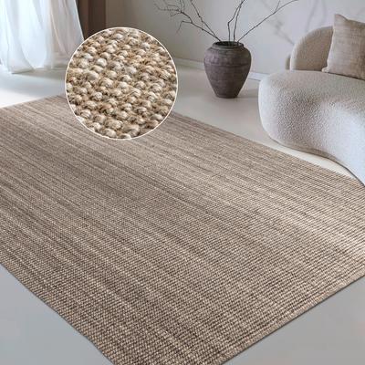 Teppich MY HOME "Avot Juteteppich", braun (graubraun), B:60cm H:10mm L:90cm, Jute, Teppiche, 100% Jutefaser, Läufer, Esszimmer, Wohnzimmer, Skandi Image