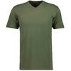 T-Shirt RAGMAN, Herren, Gr. 3XL, grün (oliv), Baumwolle, casual, regular fit, V-Ausschnitt, Kurzarm, Shirts