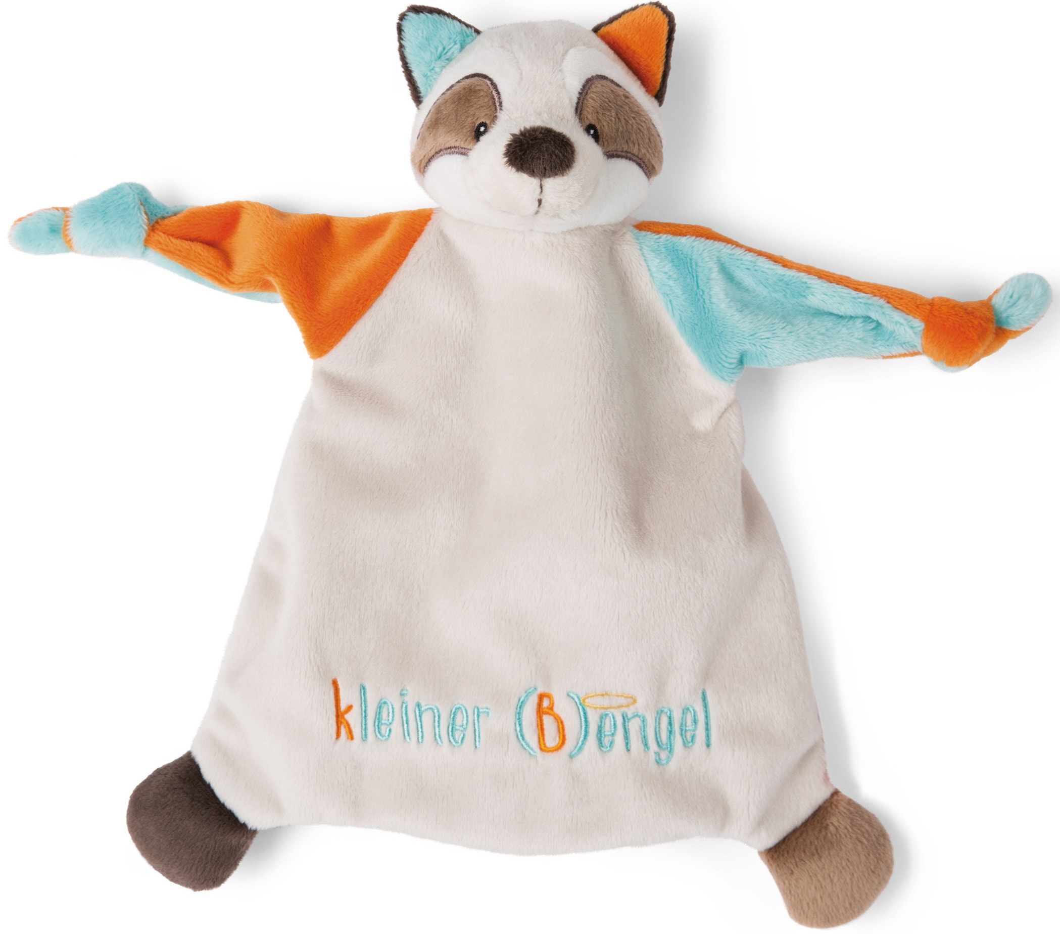Schmusetuch NICI "My First NICI Kollektion, Waschbär, Kleiner Bengel", Baby, bunt, Polyester, Schnuffeltücher, mit aufgestickten Augen Image